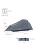 Where Tomorrow 2-Personen-Pop-Up-Zelt grau 245x160x95cm grau