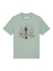 wat? Apparel T-Shirt Berge und Mountainbike in Aloe