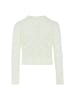 Swirly Damen Sweater in WOLLWEISS