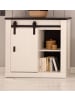 Furn.Design Kommode weiß Pinie, anthrazit, Landhaus, Schiebetürenkommode 93 x 91 cm