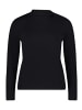 CARTOON Langarm-Shirt mit Kragen in Schwarz