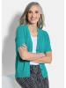 GOLDNER Strickjacke Damen Cardigan in Pink, Halbarm in smaragd