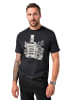JP1880 Kurzarm T-Shirt in schwarz