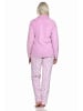 NORMANN Hausanzug Homewear Coralfleece Animal Look - 76686 in pink