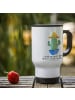 Mr. & Mrs. Panda Kaffee-Isolierbecher Kaktus Hut mit Spruch in Weiß