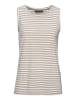 ELBSAND Tanktop in weiß-camelfarben gestreift