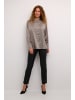 Kaffe Langarm - Hemd KAdonna Baggy fit in Steeple Gray/Black Dot