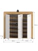 ebuy24 Schuhschrank Jam Weiß 120 x 37 cm