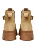 CESARE GASPARI Wildleder Plateau Stiefeletten in Beige