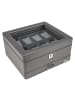 Windrose Schmuckkasten 26.5 cm grau
