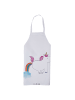 Mr. & Mrs. Panda Schürze Einhorn Pupsen ohne Spruch in Weiß
