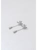 Hey Happiness Ohrstecker Tropfen Ohrringe mit Zirkonia 925 Sterlingsilber in Silber