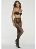 PETITE FLEUR GOLD Netzstrumpfhose in schwarz