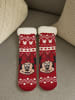 MINNIE MOUSE Disney Minnie Mouse Hüttensocken Haussocken Kuschelsocken Socken in rot