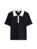 Poloshirt mit Struktur slim in Dark Blue