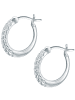 Trilani Ohrringe aus Sterling Silber mit Zirkonia in silber