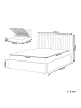Beliani Doppelbett VION in Beige - (W) 157 x (H) 110 x (L) 216 cm