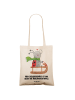 Mr. & Mrs. Panda Shopping Tasche Smörle Rodeln mit Spruch in Creme