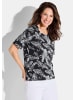 GOLDNER Kurzgröße:  Shirt Shirt in schwarz / weiß / gemustert