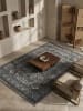 KADIMA DESIGN Teppich Kurzflor Waschbar Orientalisch ALETSCH Strapazierfähig in Grau