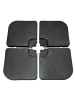 relaxdays 4 x Schirmgewichte in Schwarz - (B)50 x (H)7,5 x (T)50 cm