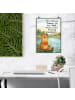 Mr. & Mrs. Panda Bild Otter See Pommes Design mit Spruch in Weiß