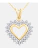 Diamant L'éternel Halskette mit Anhänger aus 375 Gelbgold mit 0.33 Karat Diamant Herz-Design in...