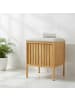 relaxdays Wäschekorb in Natur/ Creme - (B)39 x (H)52 x (T)39 cm