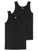 Schiesser Unterhemd / Tanktop Teens Boys 95/5 Organic Cotton in Schwarz