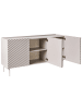 Beliani Sideboard YARAKA in Beige - (W) 150 x (H) 77 x (L) 40 cm
