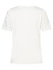 More & More Kurzarmshirt Nieten-Detail in off white