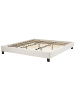 Beliani Doppelbett ROANNE in Beige/Braun - (W) 190 x (H) 29 x (L) 213 cm