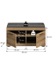 ebuy24 Sitzbank Scout Eiche 90 x 40 cm