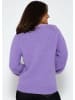 SASSYCLASSY Oversize Strick-Pullover in Lila