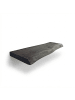 relaxdays Wandregal "Baumkante" in Schwarz - (B)60 x (H)3 x (T)22 cm