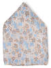 Finshley & Harding London Fliege und Einstecktuch in beige hellblau - 0001