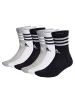 adidas Socken 6er Pack in Schwarz/Weiß/Grau