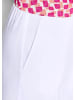 GOLDNER Bengalinhose Elegante 7/8-Hose mit Biesen in weiß