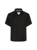 Camel Active Kurzarm Bluse mit Kentkragen in Kaviar