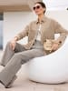 Heine Lederimitat-Bluse in beige