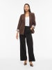 Vila Einreihiger Blazer in Coffee Bean