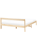 Beliani Doppelbett MADONE in Braun - (W) 145 x (H) 65 x (L) 205 cm