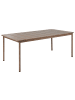 Beliani 7-tlg Gartentisch Set FLAVIA in Braun/Beige