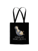 Mr. & Mrs. Panda Shopping Tasche Pinguin Lachen mit Spruch in Schwarz