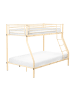 Beliani 4-tlg Hochbett CHADURIE in Beige