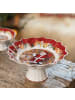 Villeroy & Boch Schale auf Fuß "Santa liest Wunschzettel" Toy's Fantasy ø 25 cm bunt in bunt