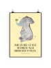 Mr. & Mrs. Panda Bild Elefant Biene mit Spruch in Gelb Pastell