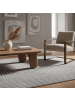 KADIMA DESIGN Kurzflorteppich Skandi 3D-Bögen Waschbar Wohnzimmer in Silber