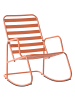 Beliani Schaukelstuhl TURI in Orange - (W) 66 x (H) 92 x (L) 96 cm