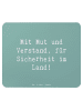 Mr. & Mrs. Panda Mouse Pad Spruch Polizist Mut Verstand mit Spruch in Meeresbrise